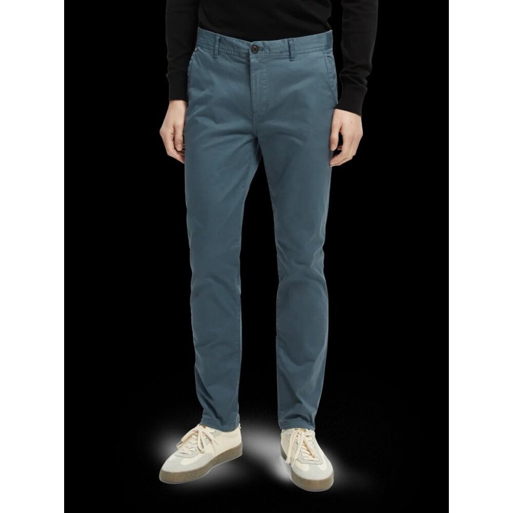 Scotch & Soda Stuart Slim Fit Chino Pants Light Steel Blue Mens 34 x 34 Preppy